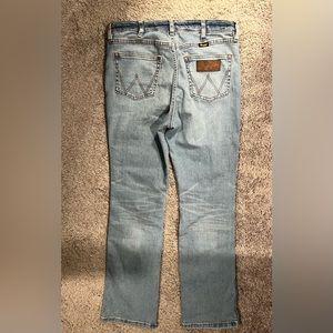 Wrangler Retro Green Jean Slim Boot, High Rise -Germaine - 112317721